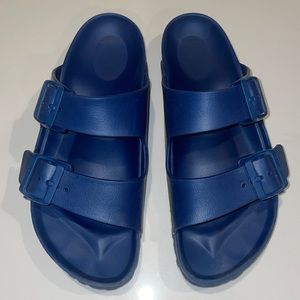 Birkenstock EVA Arizona Sandals Size 38 Navy